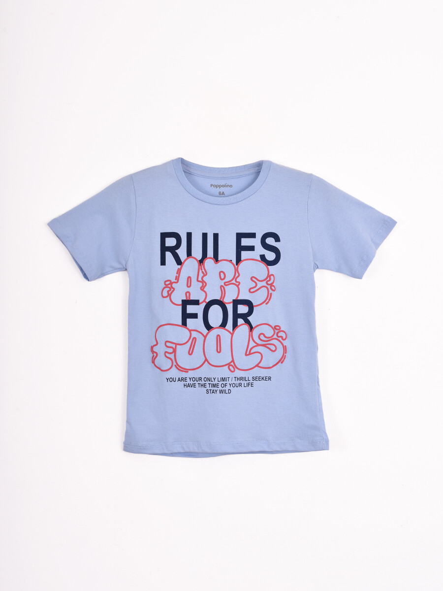REMERA FORMULA - CELESTE 