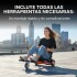 Asiento Para Hoverboard Hovercart Patineta Electrica GoGreen Variante Color Negro