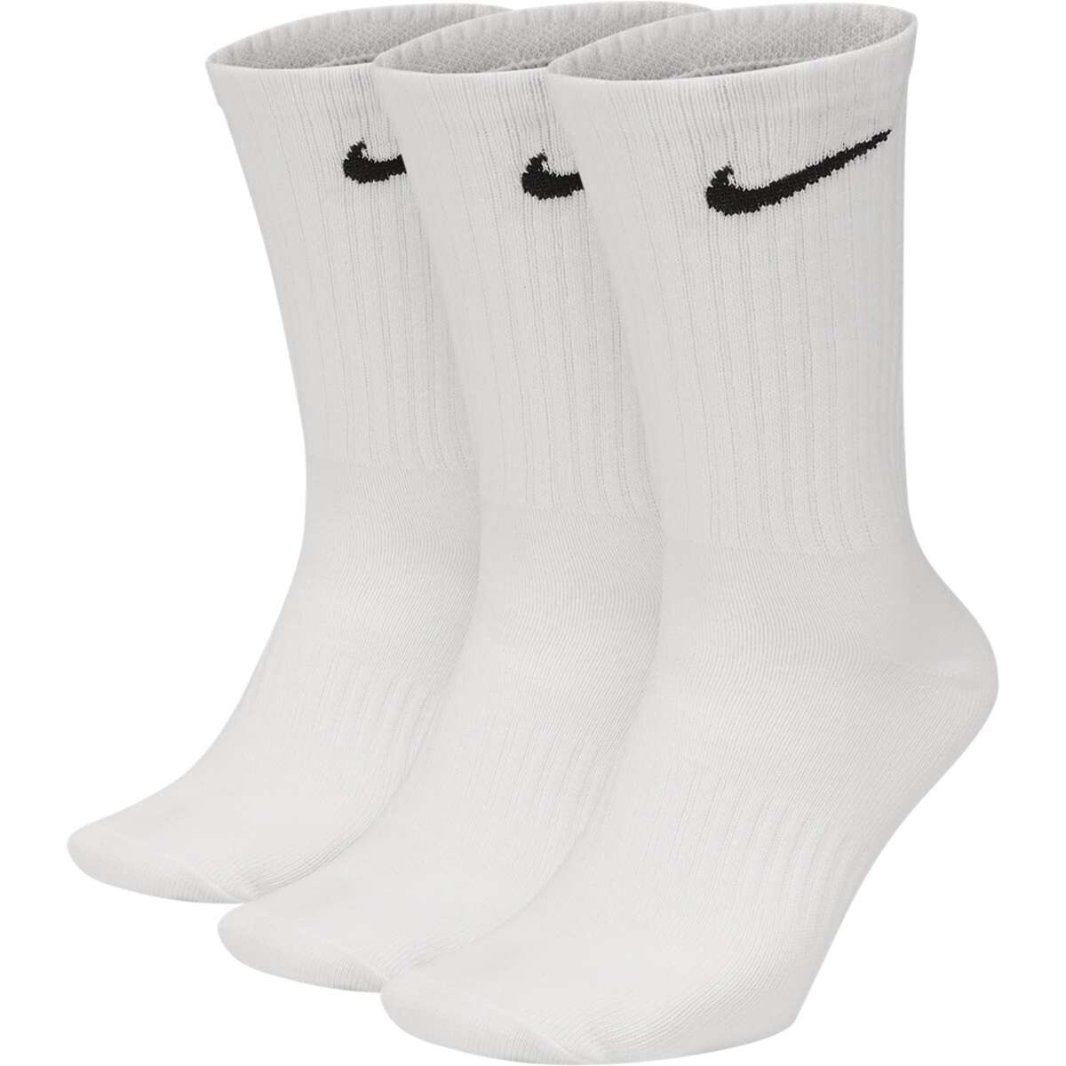 Medias Nike Everyday Media larga 3-Pack Unisex - Blanco 