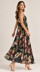 VESTIDO PLISADO NEGRO