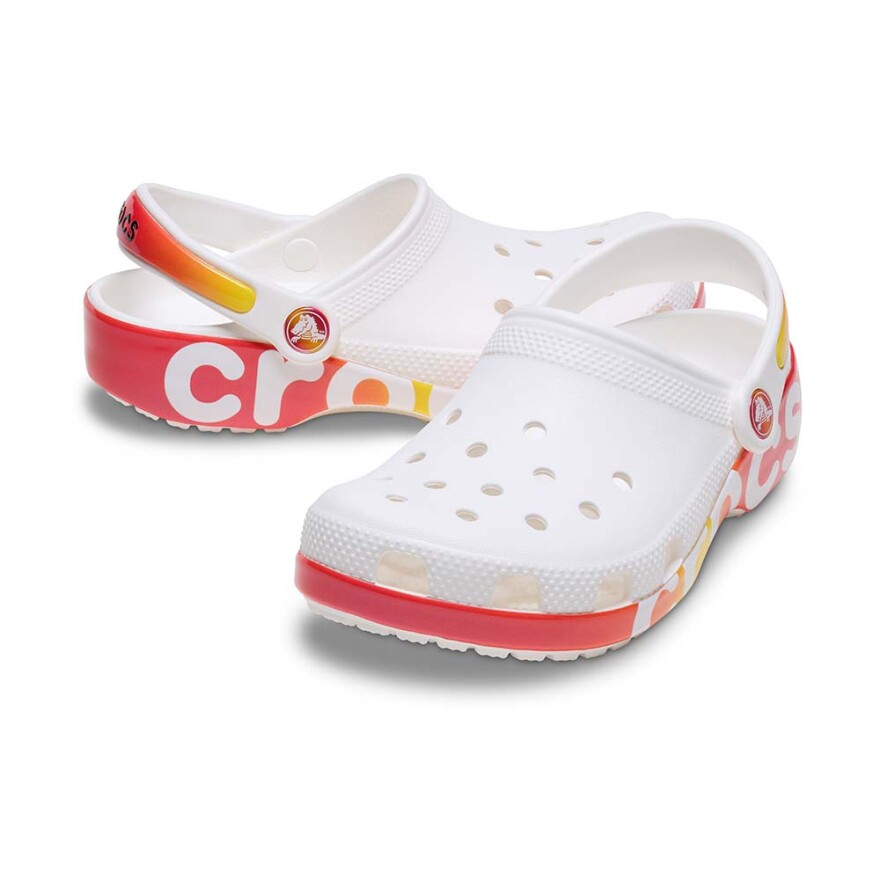 Classic Reflector Clog K - Niños White/multi
