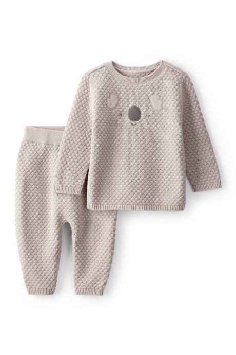 Set dos piezas de algodón, pantalón y remera, diseño koala Set dos piezas de algodón, pantalón y remera, diseño koala