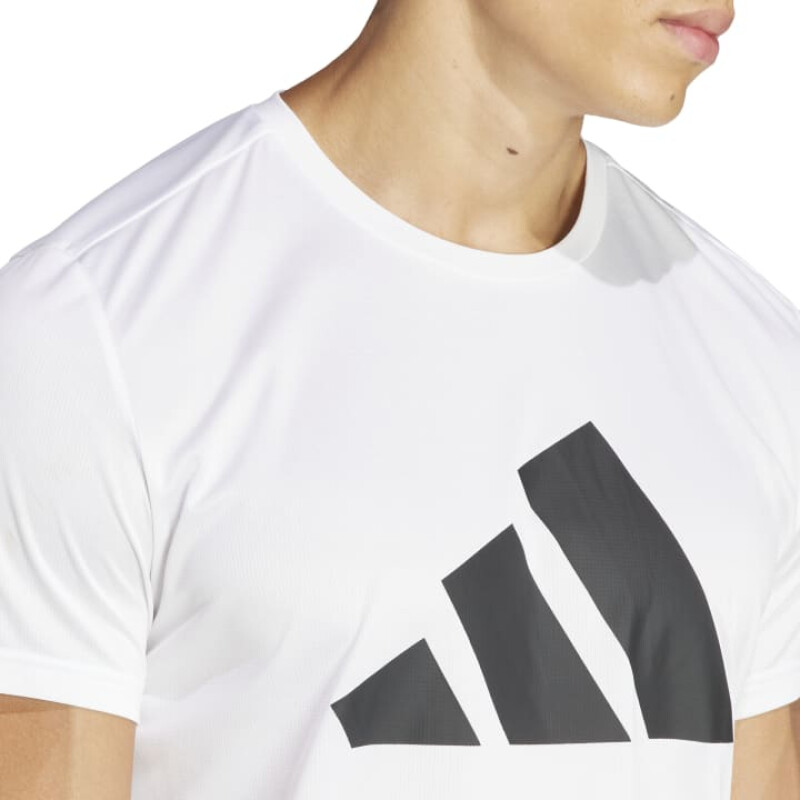 Remera Adidas Run It de Hombre - IN0075 Blanco