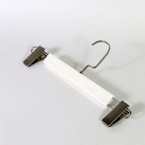 PERCHA BLANCO C/GANCHO 32X12.5CM 3PZAS Unica
