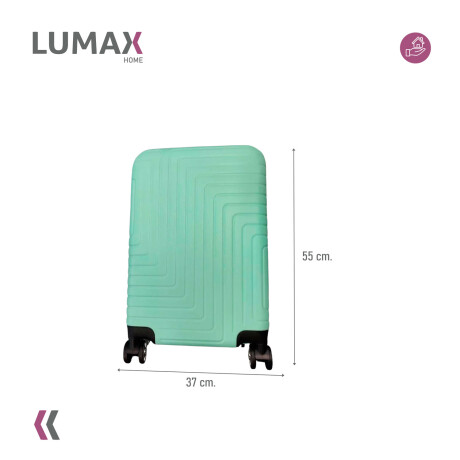 Valija Carry-on de mano Rígidas Con Organizadores Verde menta