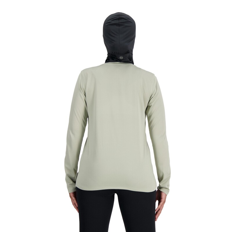 Remera New Balance de Dama - LONG SLEEVE - WT41225OVN GREEN