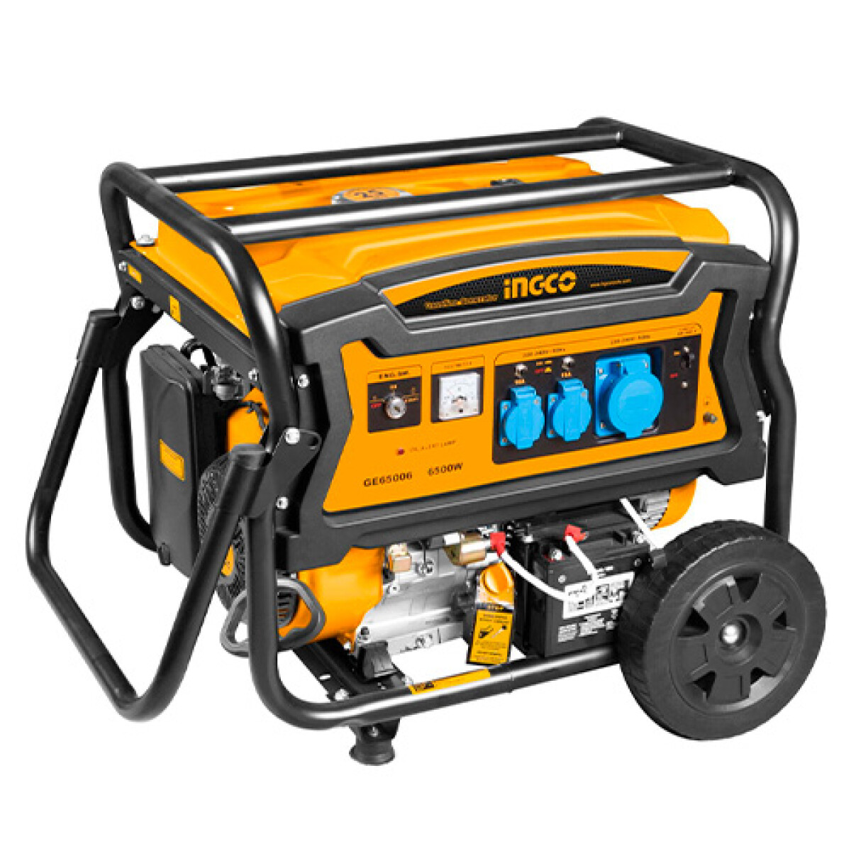 GENERADOR 7.5 KW ARRANQUE ELECTRICO INGCO GE75006 - AMARILLO-NEGRO 
