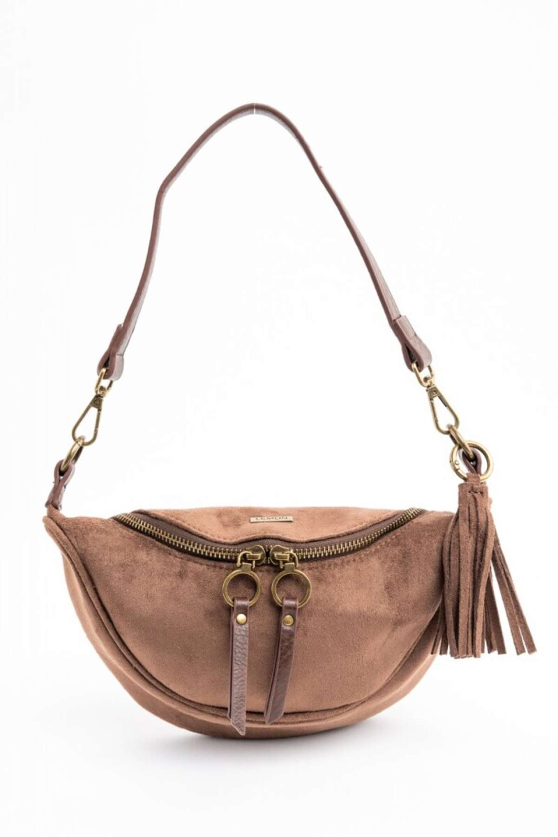 Cartera Gamuza Vegana - Chocolate 