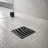 Rejilla de Piso 20 x 20cm Negra con Marco Alto Tránsito Duke Rejilla De Piso 20 X 20cm Negra Con Marco Alto Tránsito Duke