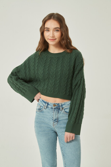 Sweater Ceci Verde Ingles