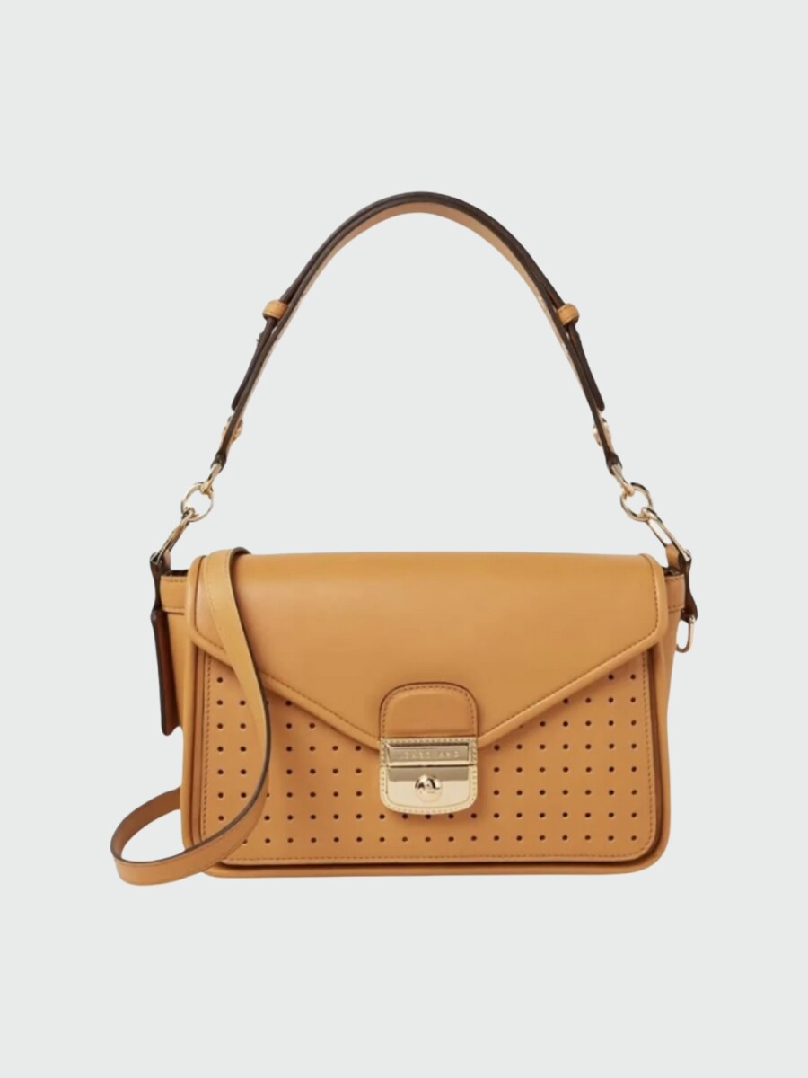 Longchamp -Cartera de cuero con solapa, Mademoiselle 