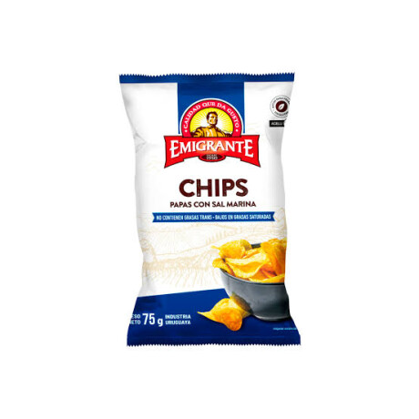 CHIPS DE PAPAS CON SAL MARINA 75GRS CHIPS DE PAPAS CON SAL MARINA 75GRS