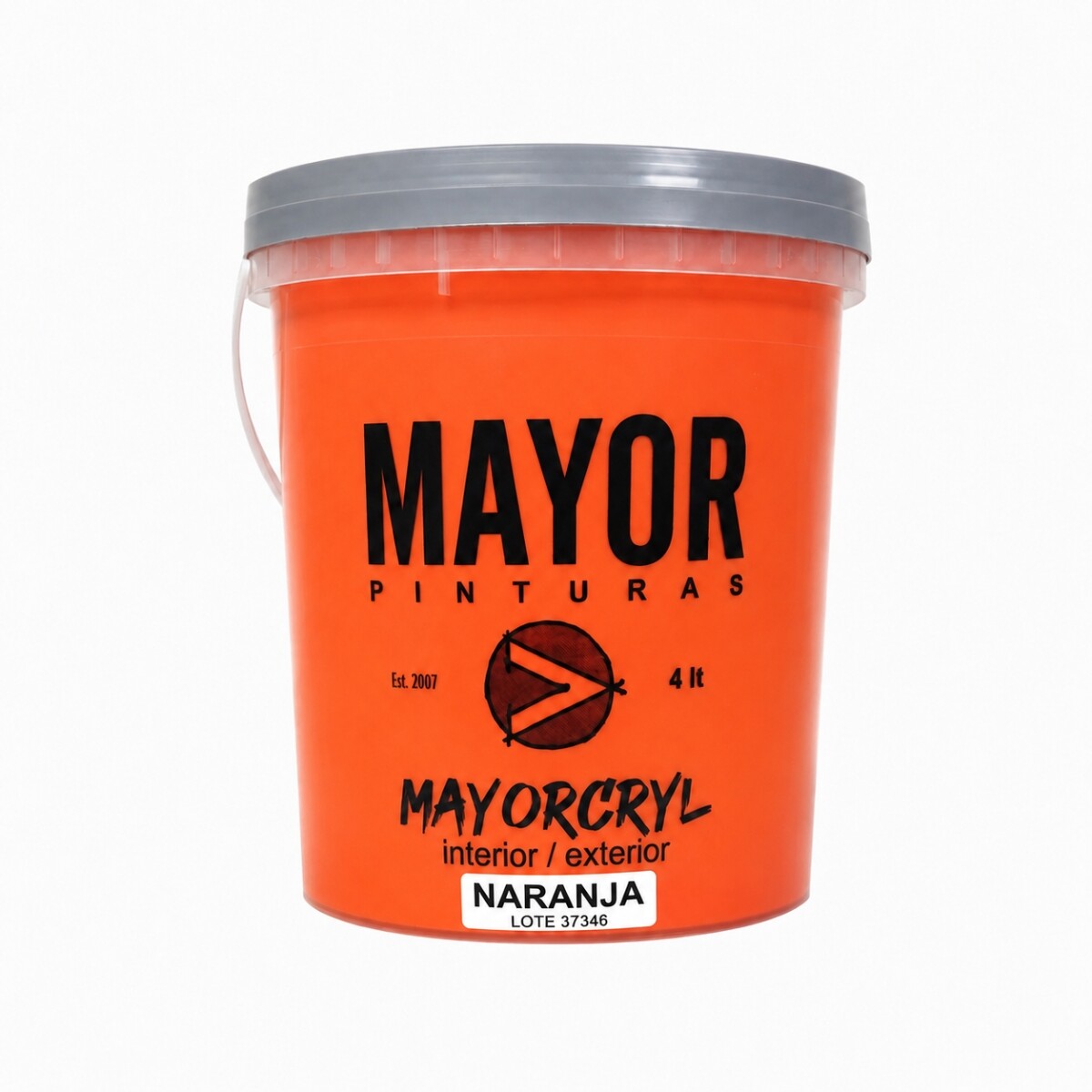 PINTURA INTERIOR EXTERIOR COLOR MAYOR 4LT MAYORCRYL Naranja