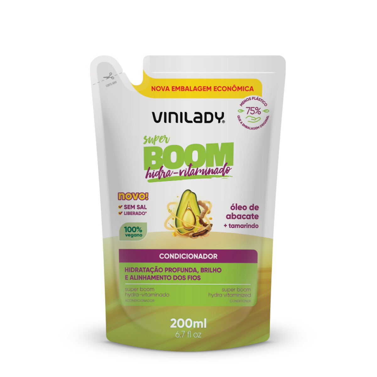 ACONDICIONADOR VINI LADY SACHET 220 ML SUPER BOOM 
