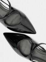 Bailarinas Destalonadas Con Hebillas negro