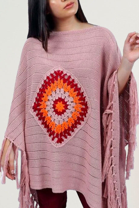 PONCHO ALBA Rosa viejo