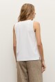 Musculosa puff print blanco