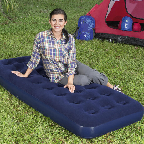 Combo Carpa Arye 4/5 personas + 2 Colchones Inflables de 1 Plaza Azul