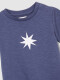 Camiseta Azul Con Estampado Estrella Cru Azul Medio Oscuro
