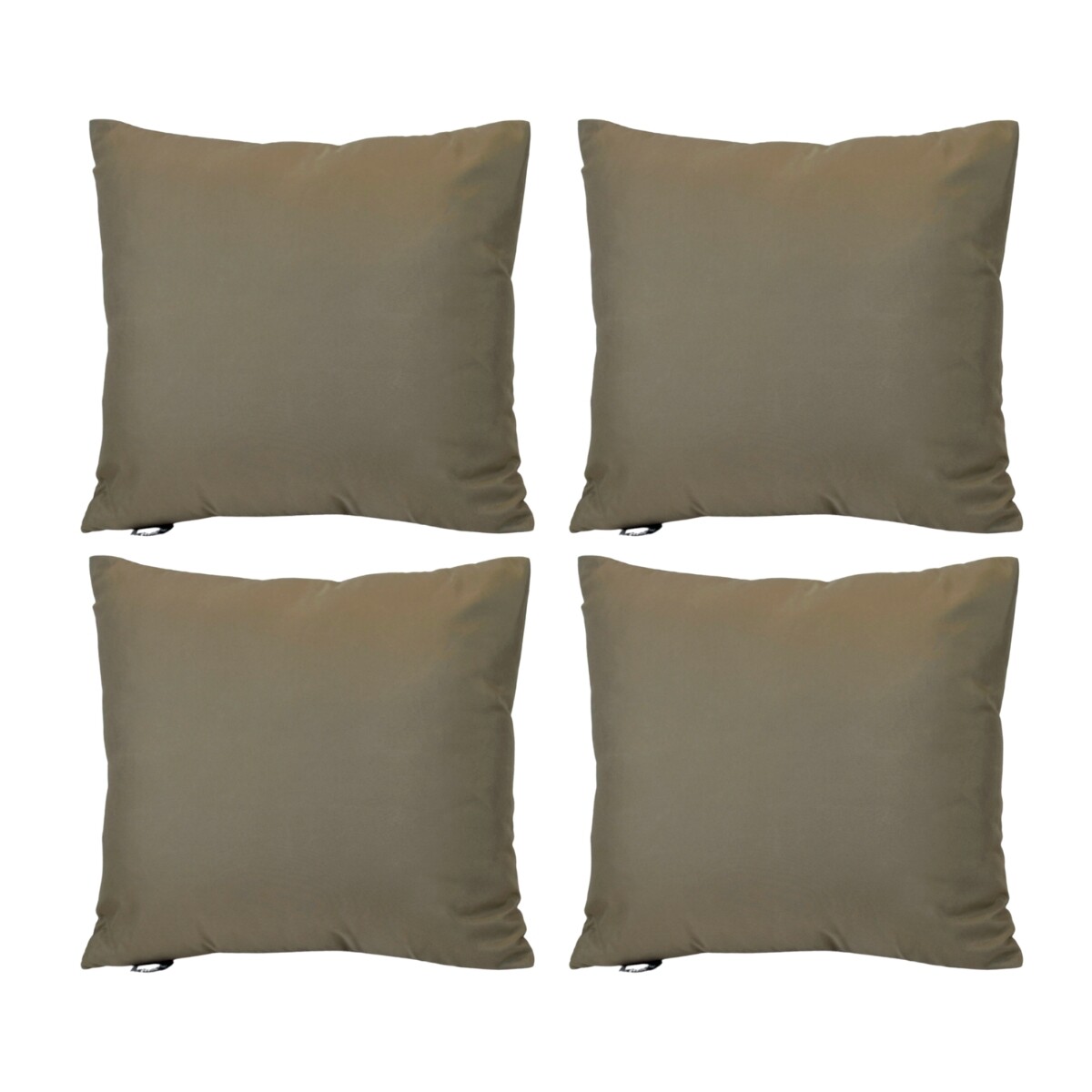Set x4 funda de almohadones lisa 43 x 43 cm - MARRON 
