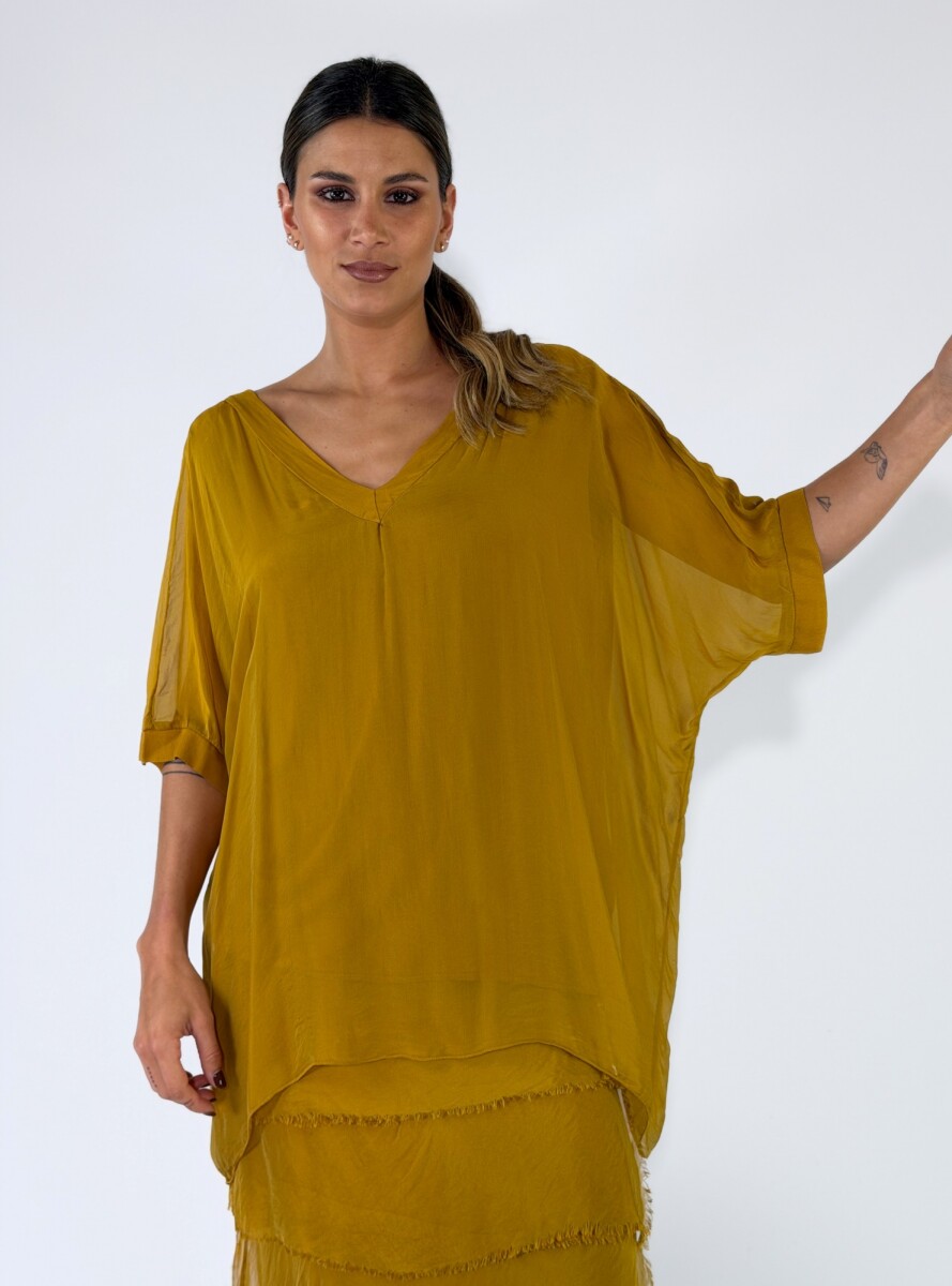 BLUSA VERONA - MOSTAZA 