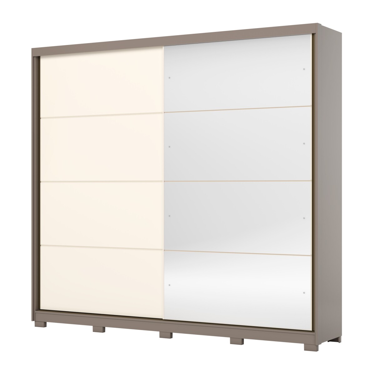 ROPERO DREAM 2 PUERTAS 3 CAJONES INTERNOS CON ESPEJO GUARDARROPA CLOSET ARMARIO 100% MDF 
