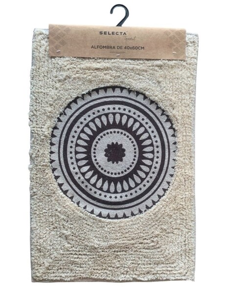ALFOMBRA 40x60CM MANDALA MARRON Y NATURAL ALFOMBRA 40x60CM MANDALA MARRON Y NATURAL