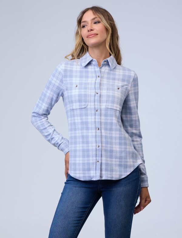 Camisa Soft Cuadrille CELESTE/MULTI
