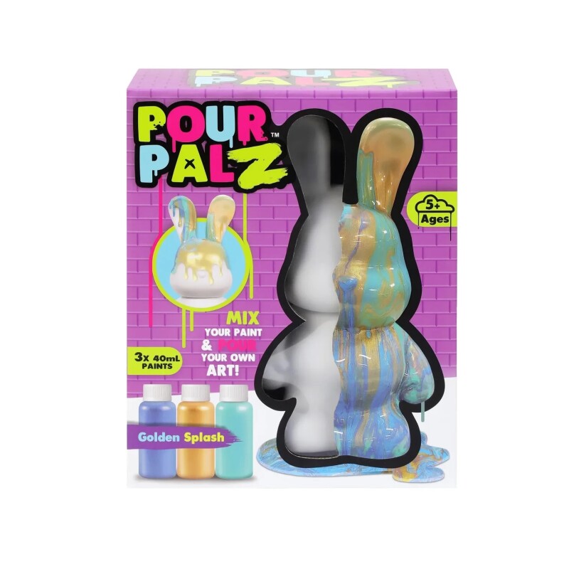 Pour Palz Conejo para Pintar 22 cm Colores Surtidos POUR PALZ CONEJO 22 CM COLORES SURTIDOS