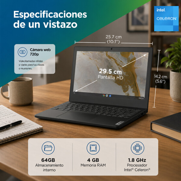 Chromebook Lenovo Ideapad 3 Cb Intel 4020 4gb Ram 64gb CHROMEBOOK LENOVO 11IGL05 N4020/4/64