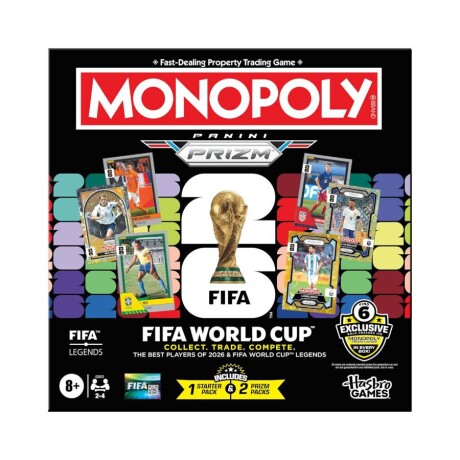 PREVENTA - Monopoly Panini Prizm Copa Mundial de la FIFA 2026 PREVENTA - Monopoly Panini Prizm Copa Mundial de la FIFA 2026
