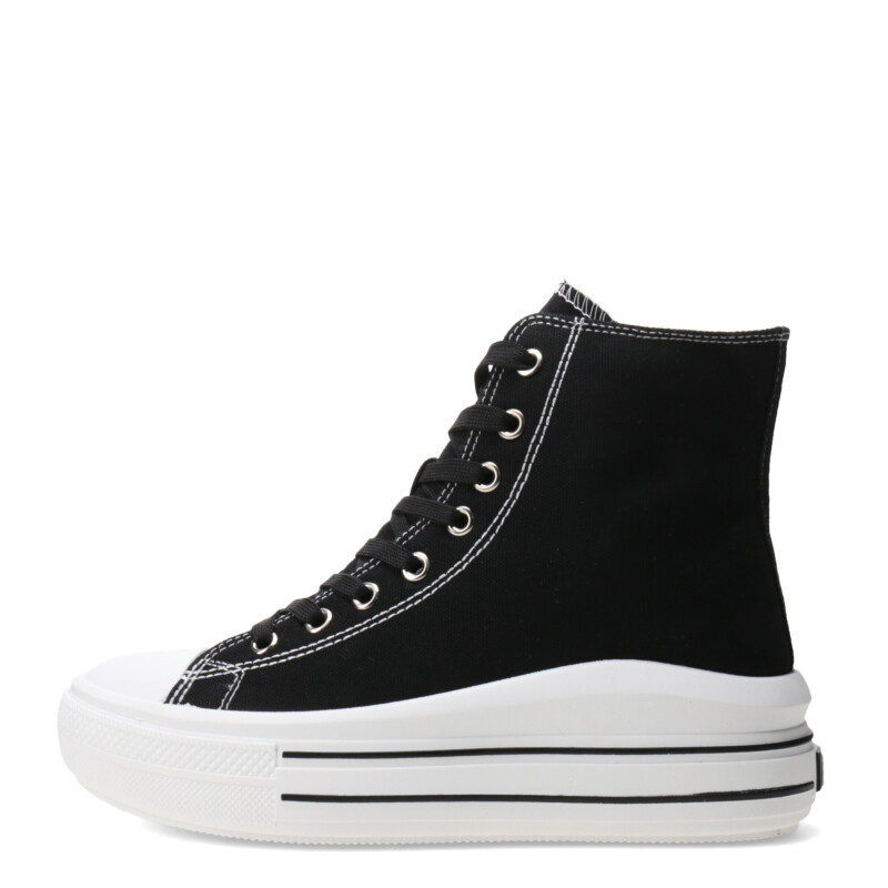 Championes de Mujer Miss Carol Ray Tipo Bota Con Plataforma Negro