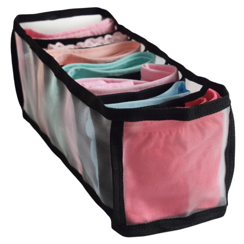 Oganizador de cajón 7 divisiones NEGRO