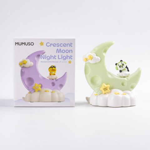 LÁMPARA DE NOCHE DE LUNA CRECIENTE (PANDA DESLIZANTE/VERDE) LÁMPARA DE NOCHE DE LUNA CRECIENTE (PANDA DESLIZANTE/VERDE)