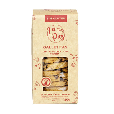 Galletas chips de chocolate s/gluten La Paz Galletas chips de chocolate s/gluten La Paz