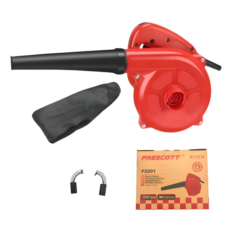 SOPLADORA DE HOJAS 13000RPM 350W PRESCOTT ROJA SOPLADORA DE HOJAS 13000RPM 350W PRESCOTT ROJA
