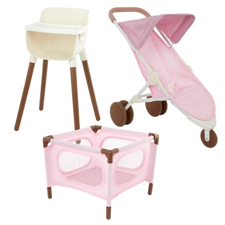 Accesorios Bebotes Setx3: Coche, cuna y silla de comer