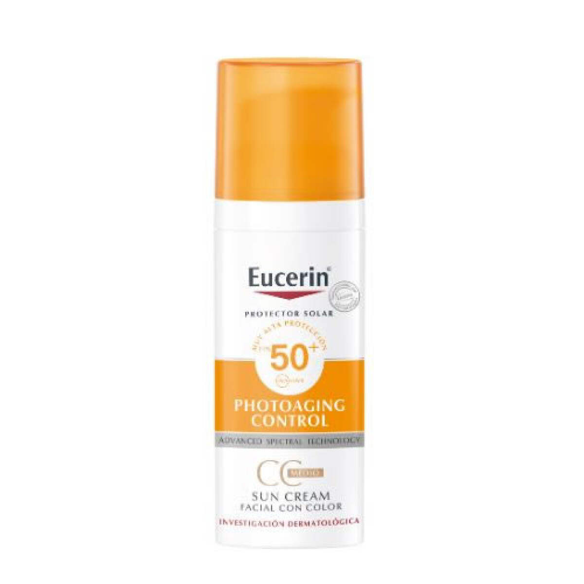Protector Solar Eucerin SPF 50 Crema con Color 50g – Protección y Maquillaje