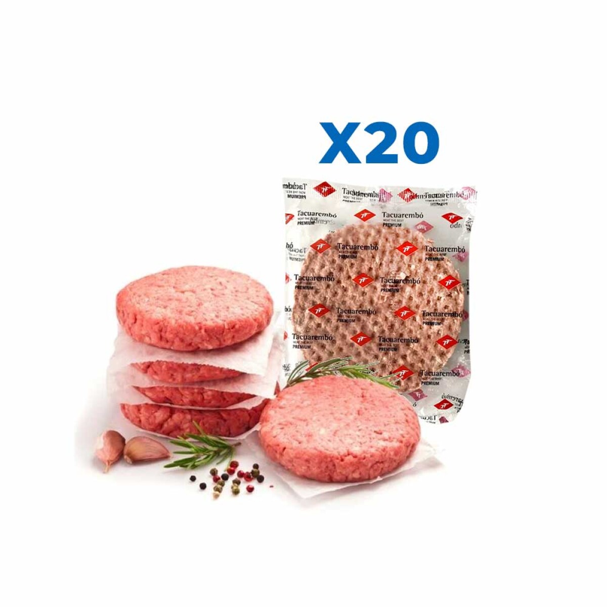 Hamb.tacuarembo 84 Grs X 20 Paquetes (40 Unidades) 