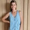 Musculosa Araucaria Denim Celeste