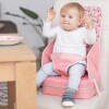 Silla de comer portatil SUAVINEX alzador mesa rosado