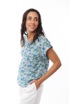 BLUSA STELLA ESTAMPADO VERDE Y AZUL