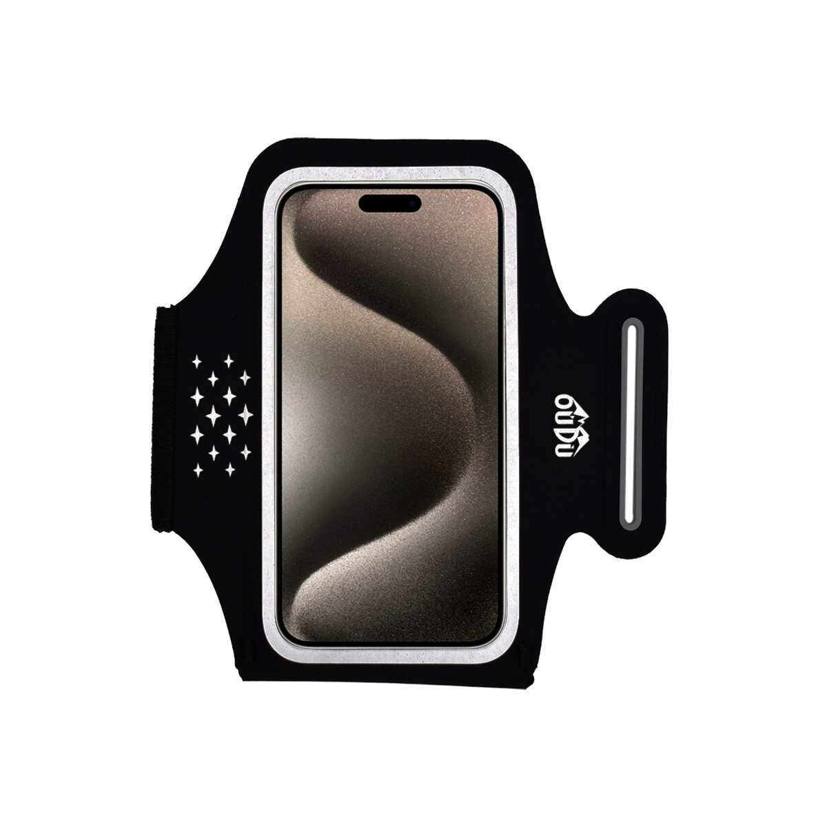 Brazalete deportivo para celulares de 6.5" color negro 