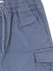 Pantalon Cargo Corto Con Cinturilla Elastica Azul Claro