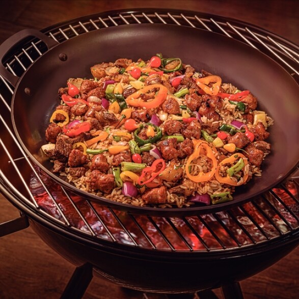 Disco de acero carbono Ø40 cm. "Churrasco black" -TRAMONTINA TR5690