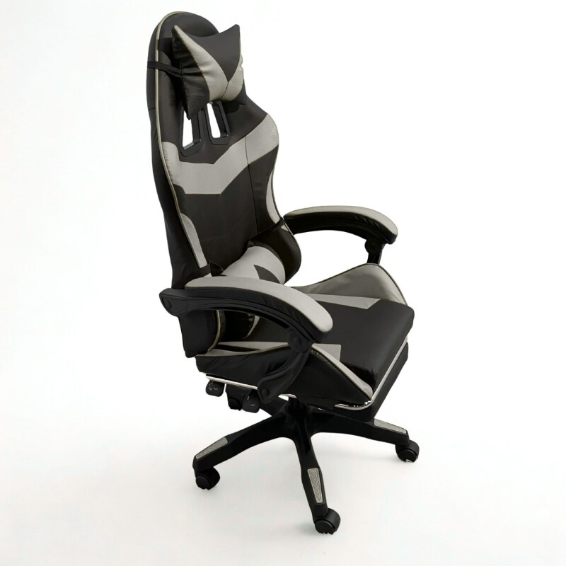 Silla Gamer Lumax Modelo ROM Negro/Gris