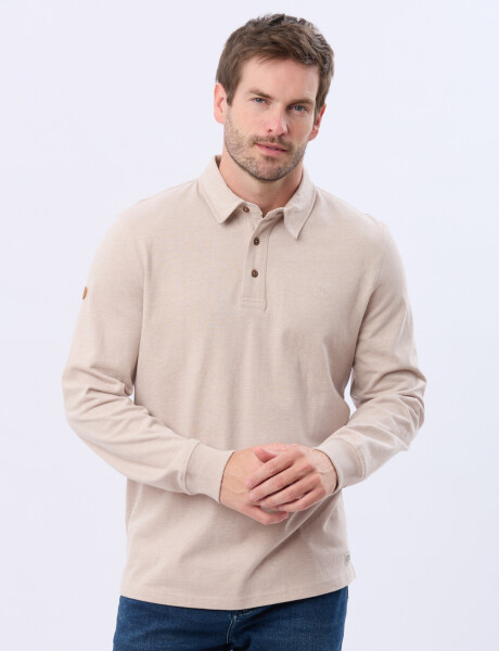 REMERA POLO DE ALGODON Beige