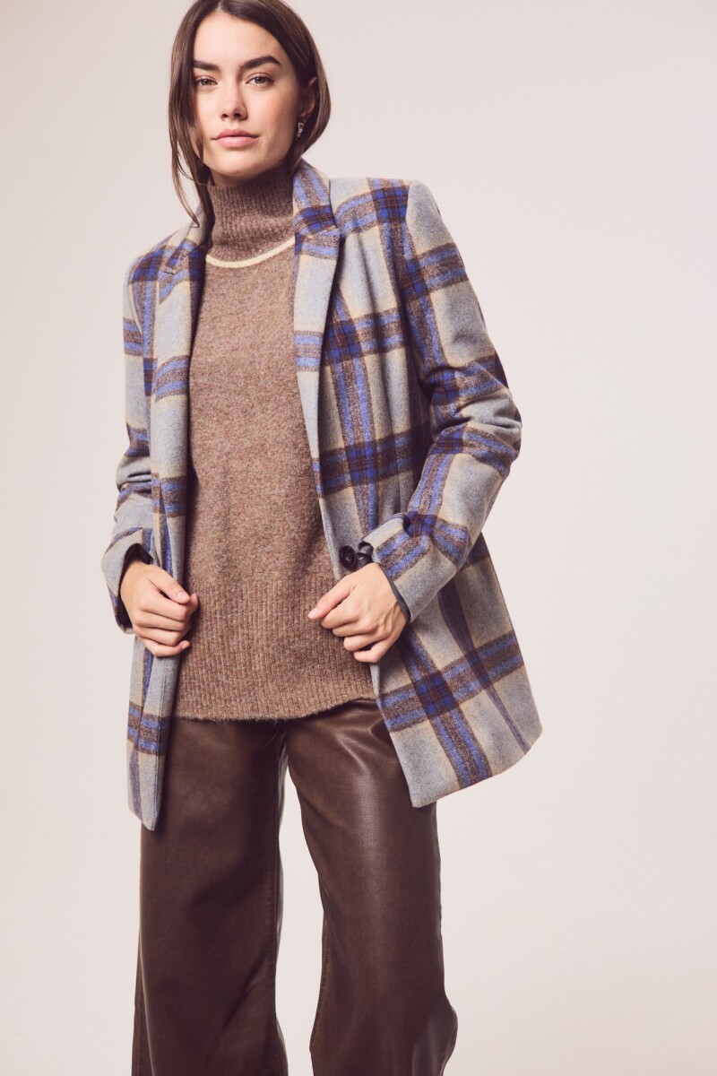 Blazer Cuadros Lana Multi