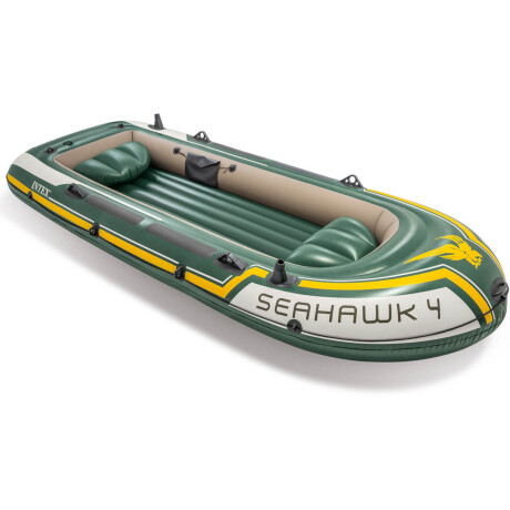 Bote Intex Gomón Inflable 4 Personas + Remo +inflador 1