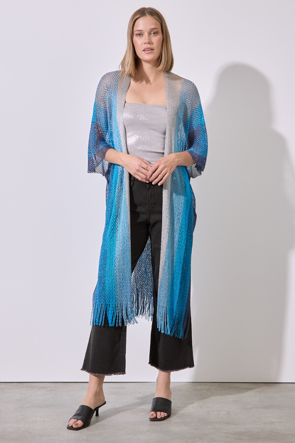 Kimono Shine MULTI/AZUL